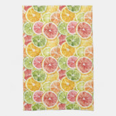 Zitrusfrüchte Limette Zitrone Orange Grapefruit Geschirrtuch (Vertikal)