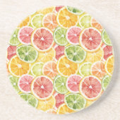 Zitrusfrüchte Limette Zitrone Orange Grapefruit Getränkeuntersetzer (Vorne)