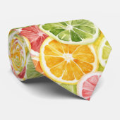 Zitrusfrüchte Limette Zitrone Orange Grapefruit Krawatte (Gerollt)