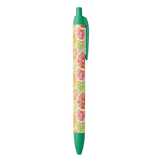 Zitrusfrüchte Limette Zitrone Orange Grapefruit Kugelschreiber (Unterseite (Vertikal))