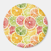 Zitrusfrüchte Limette Zitrone Orange Grapefruit Magnet (Vorne)