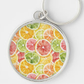Zitrusfrüchte Limette Zitrone Orange Grapefruit Schlüsselanhänger (Vorne)