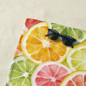 Zitrusfrüchte Limette Zitrone Orange Grapefruit Strandtuch (Beispiel)