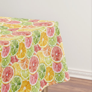 Zitrusfrüchte Limette Zitrone Orange Grapefruit Tischdecke