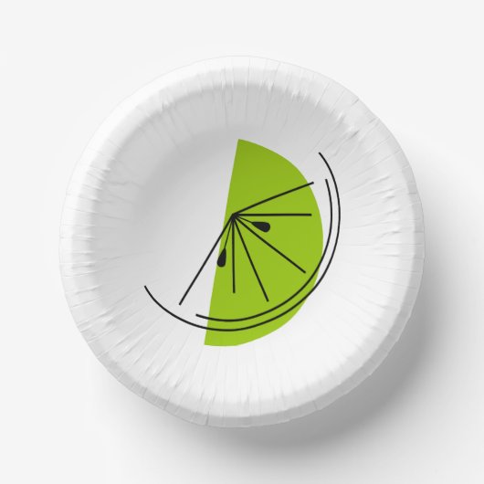 Zitrusfrüchte Limon Pappteller (Vorderseite)