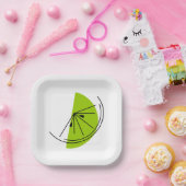 Zitrusfrüchte Limon Pappteller (Party)