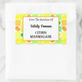 Zitrusfrüchte, Limon und Orangen Rechteckiger Aufkleber (Tasche)