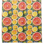 Zitrusfrüchte, Limonen und Zitronenfrüchte Duschvorhang (Vorderseite)