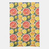 Zitrusfrüchte, Limonen und Zitronenfrüchte Geschirrtuch (Vertikal)