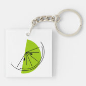 Zitrusfrüchte Limoner Schlüsselanhänger viereckig (Rückseite)