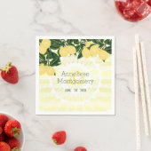 Zitrusfrüchte mit Streifen - Hochzeit Serviette (Beispiel)