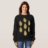 Zitrusfrüchte mit symmetrischem Muster Sweatshirt (Vorne ganz)