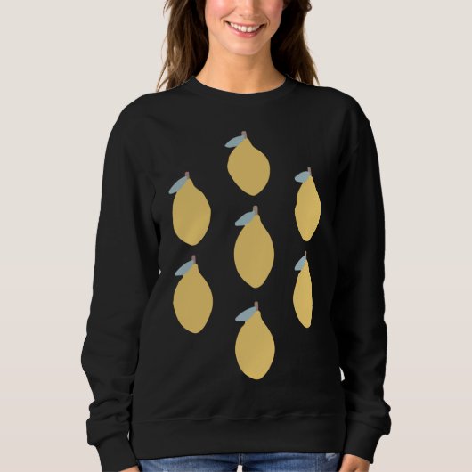 Zitrusfrüchte mit symmetrischem Muster Sweatshirt (Vorderseite)