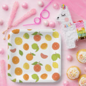 Zitrusfrüchte-Motiv Pappteller (Party)