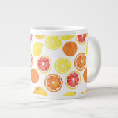 Zitrusfrüchte-Muster Jumbo-Tasse (Vorderseite Rechts)