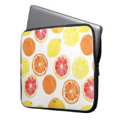 Zitrusfrüchte-Muster Laptopschutzhülle (Vorderseite Links)
