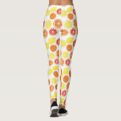Zitrusfrüchte-Muster Leggings (Rückseite)