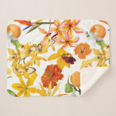 Zitrusfrüchte nahtlos mit Fruchtzweig, Blume Sherpadecke (Vorderseite (Horizontal))