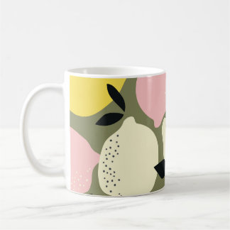 Zitrusfrüchte Nahtloses Muster Kaffeetasse