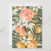 Zitrusfrüchte, Orange + Blüte Babydusche (Rückseite)