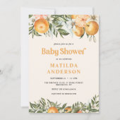 Zitrusfrüchte, Orange + Blüte Babydusche (Vorderseite)