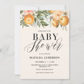 Zitrusfrüchte, Orange + Blüte Babydusche (Vorderseite)