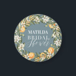 Zitrusfrüchte, Orange   Blüten Brautparty Party De Magnet<br><div class="desc">Zitrusfrüchte,  Orange   Blüten Brautparty Party Dekor. Schönes Aquarell-Blatt,  Früchte und Blumenbilder. Party einer Sammlung.</div>