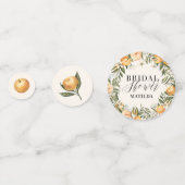 Zitrusfrüchte, orangefarbene Blüten Brautparty Par Konfetti (Vorderseiten)