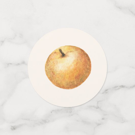 Zitrusfrüchte, orangefarbene Blüten Brautparty Par Konfetti (Klein Vorderseite)