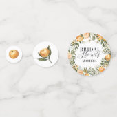 Zitrusfrüchte, orangefarbene Blüten Brautparty Par Konfetti (Vorderseiten)