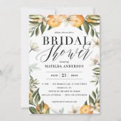 Zitrusfrüchte, Orangen, Blüten Brautparty Party (Vorderseite)