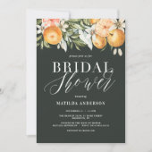 Zitrusfrüchte, Orangen, Blüten Brautparty Party (Vorderseite)