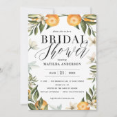 Zitrusfrüchte, Orangen, Blüten Brautparty Party (Vorderseite)