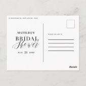 Zitrusfrüchte, Orangen, Blüten Brautparty Party Postkarte (Rückseite)