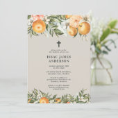 Zitrusfrüchte, Orangen + Blüten Taufe (Stehend Vorderseite)