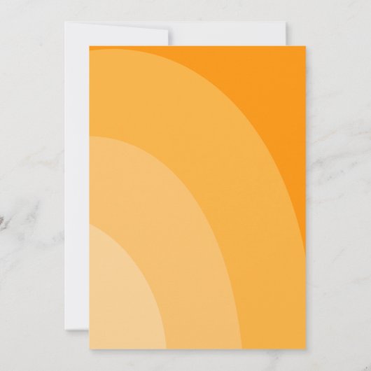 Zitrusfrüchte Orangen Hauptpresse Sommer Brautpart Einladung (Rückseite)