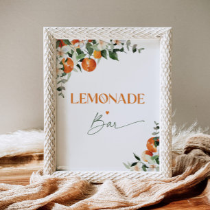 Zitrusfrüchte-Orangen Lemonade-Bar Poster