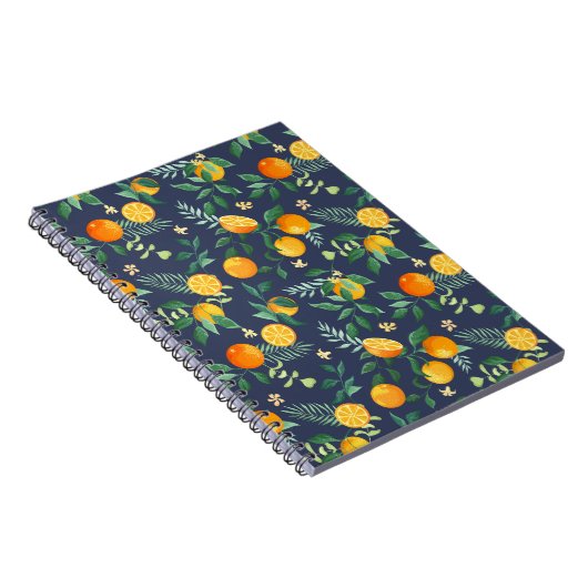 Zitrusfrüchte: Orangen mit tropischem Flair Notizblock (Rechte Seite)