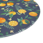 Zitrusfrüchte: Orangen mit tropischem Flair Schneidebrett (Ecke)