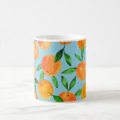 Zitrusfrüchte-Orangen-Muster Kaffeetasse (Mittel)