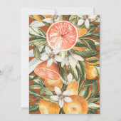 Zitrusfrüchte, Orangen und Blütenbrunch (Rückseite)