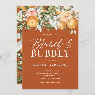 Zitrusfrüchte, Orangen und Blütenbrunch