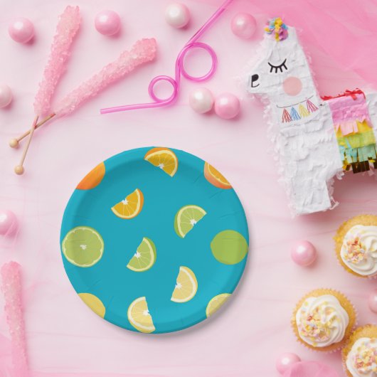 Zitrusfrüchte Pappteller (Party)