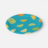 Zitrusfrüchte Pappteller (Schrägansicht)