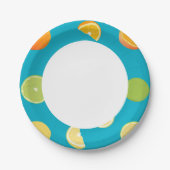 Zitrusfrüchte Pappteller (Vorderseite)