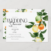 Zitrusfrüchte | POLTERABEND Einladung (Vorne/Hinten)