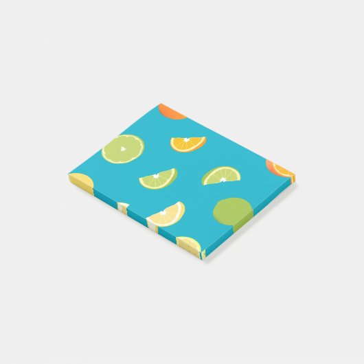 Zitrusfrüchte Post-it Klebezettel (angewinkelt)