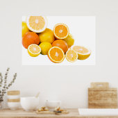 Zitrusfrüchte Poster (Küche)