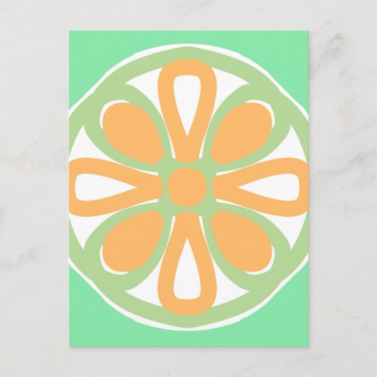 Zitrusfrüchte Postkarte (Vorderseite)