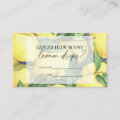 Zitrusfrüchte - Raten Sie mal, wie viele Zitronen Begleitkarte (Vorderseite)